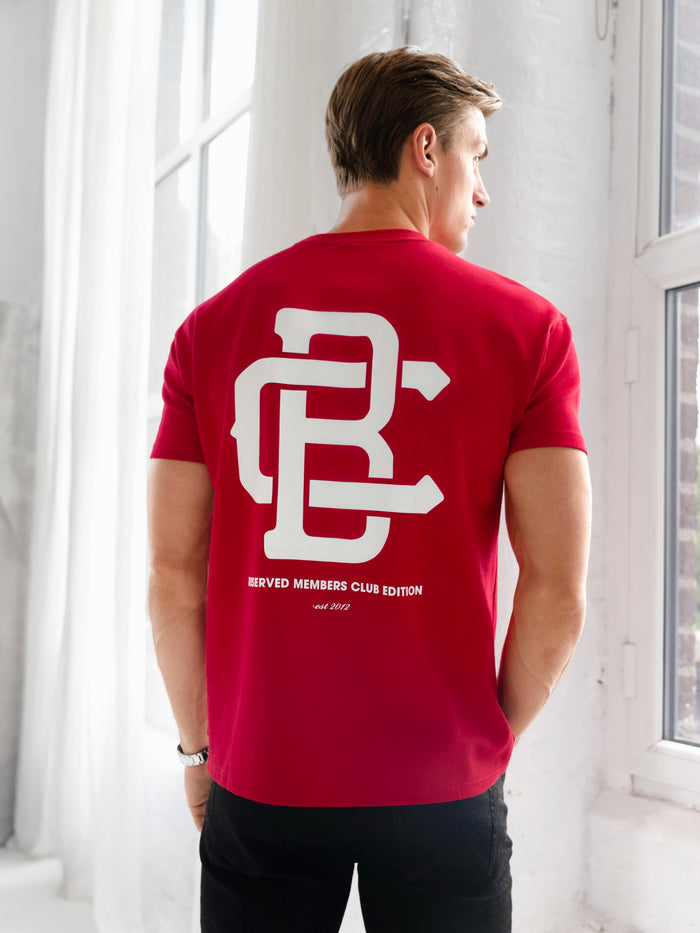 Monogram Relaxed T-Shirt - Red