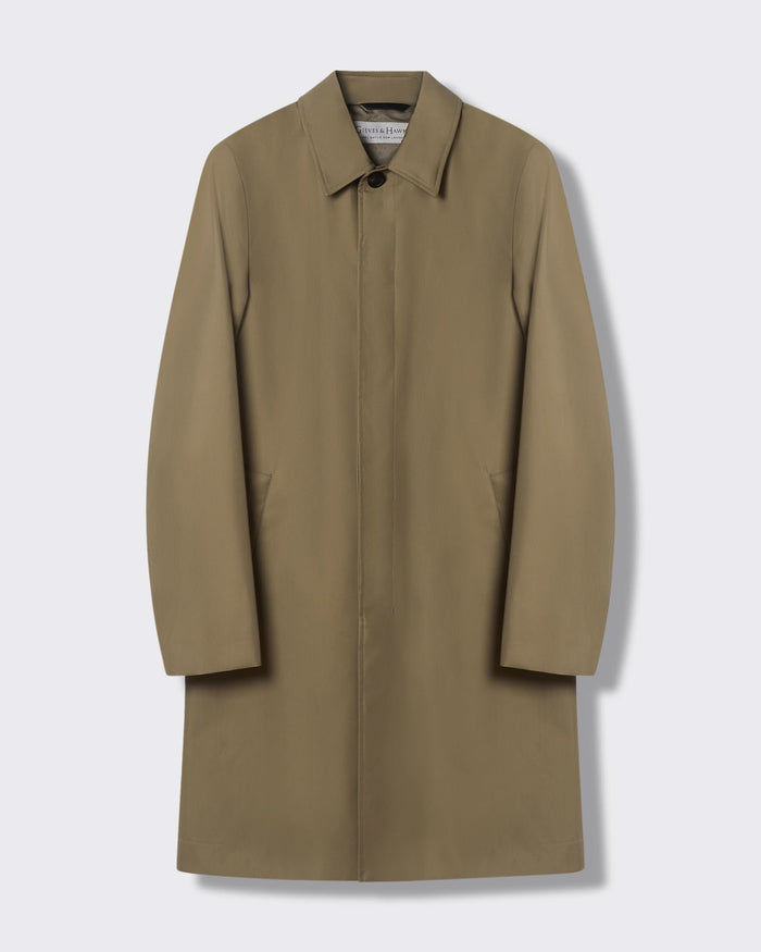 Monroe Long Trench Coat Khaki