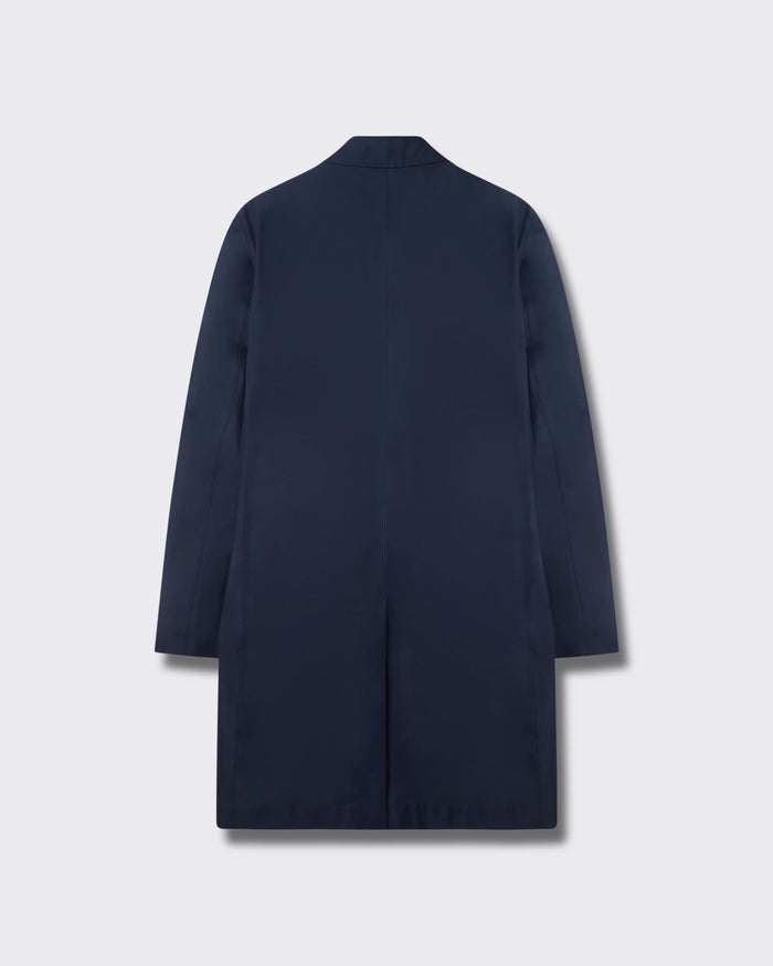 Monroe Long Trench Coat Navy