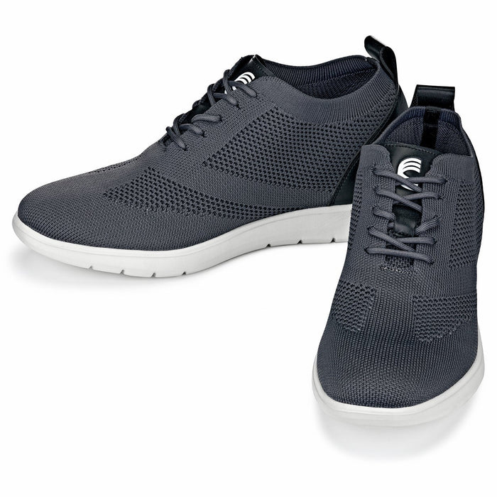Moon Gray Lace Up Casual Walker - 2.4 Inches Taller - SARTORO