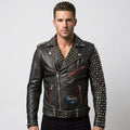 Multi Studs Hand Stitched Punk Jacket