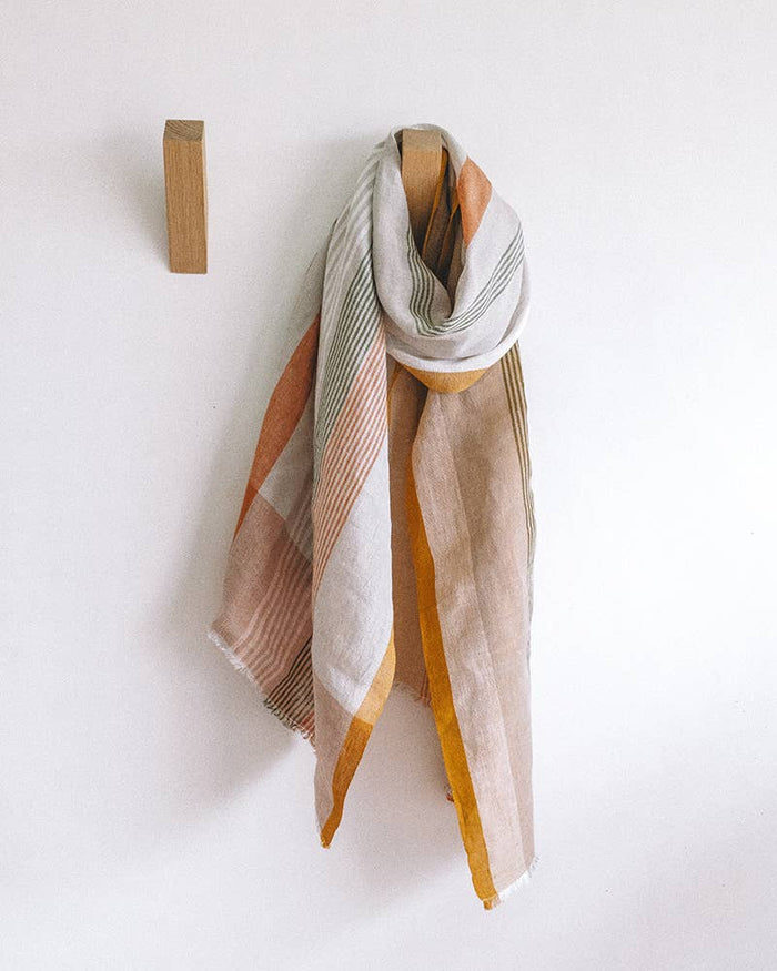 MUNGO Linen Scarf, Clay