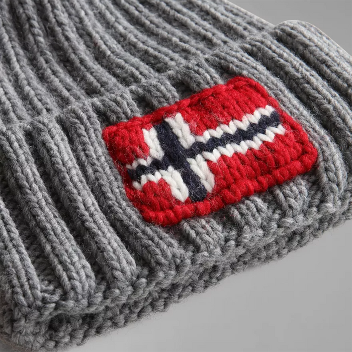 Napapijri - Med Grey Semiury Beanie - Nigel Clare