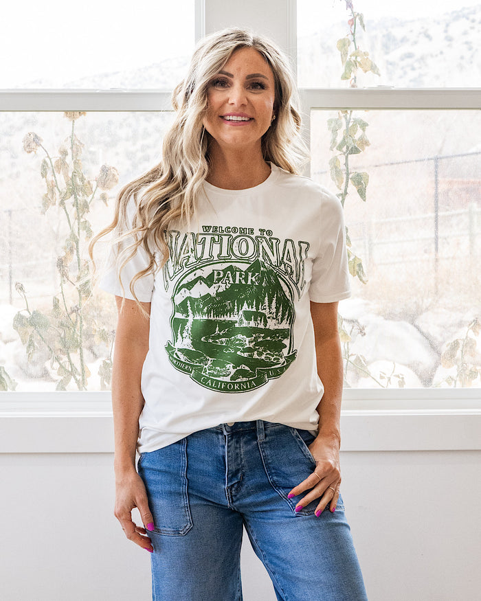 National Park Ivory Tee Polagram