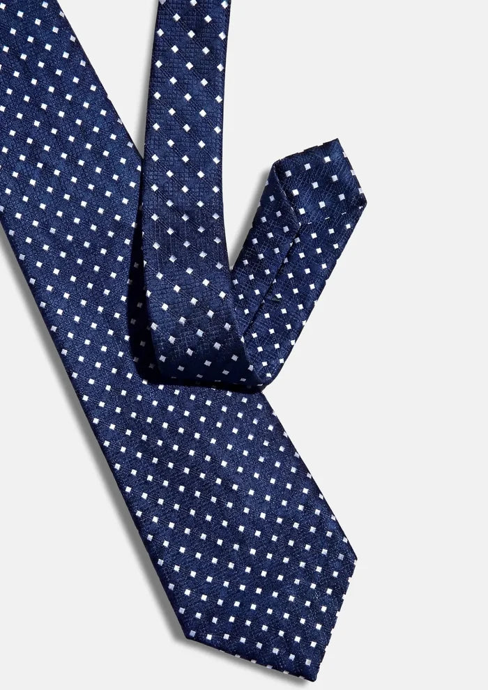 Navy Diamond Pattern Tie - SARTORO