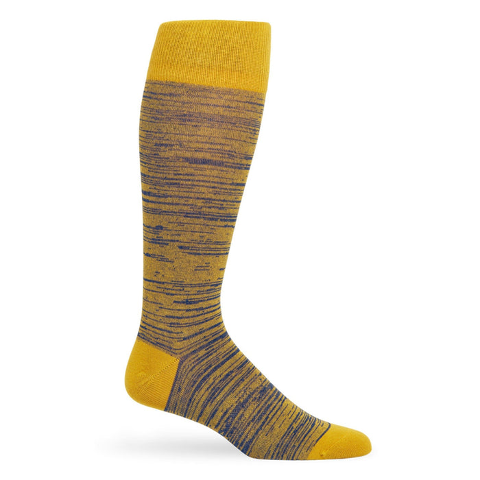 Navy / Gold Marl Dress Socks - SARTORO