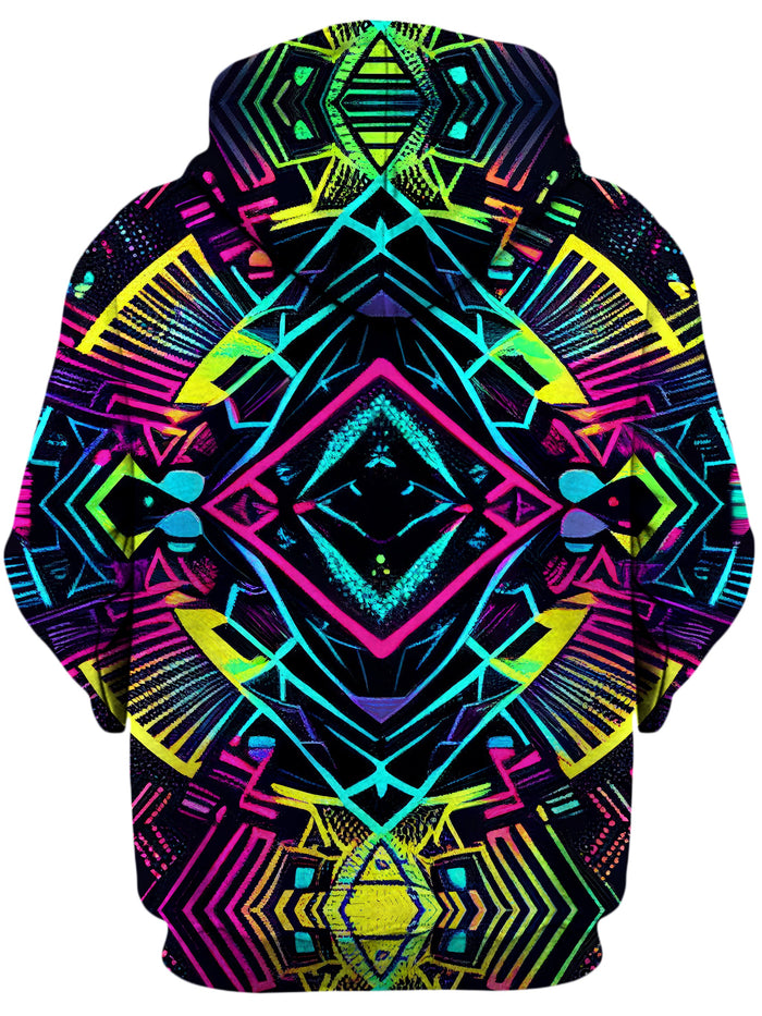 Neon Tribal Unisex Zip-Up Hoodie iEDM Epic Hoodie