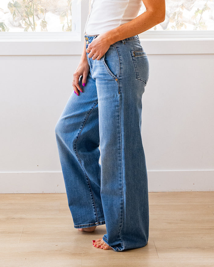 NEW! Judy Blue Joey Trouser Column Jeans - Short, Regular and Long Judy Blue