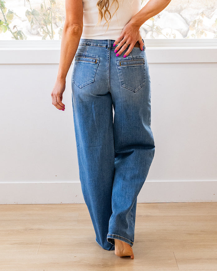 NEW! Judy Blue Joey Trouser Column Jeans - Short, Regular and Long Judy Blue