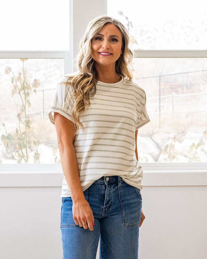 Madison Striped Top - Color Options Available! Lovely Melody Sage