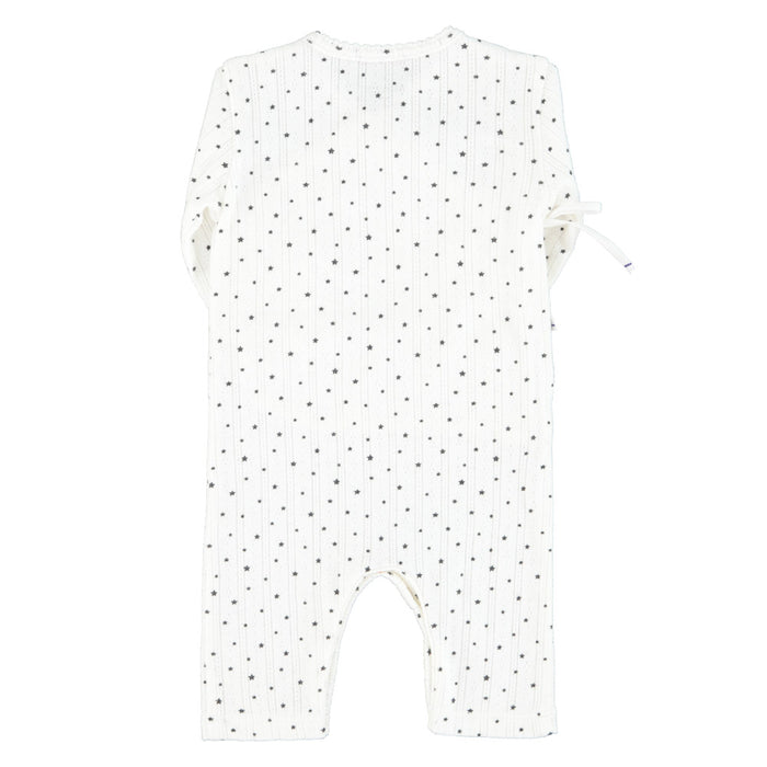 Newborn babygrow | ecru w/ little stars
