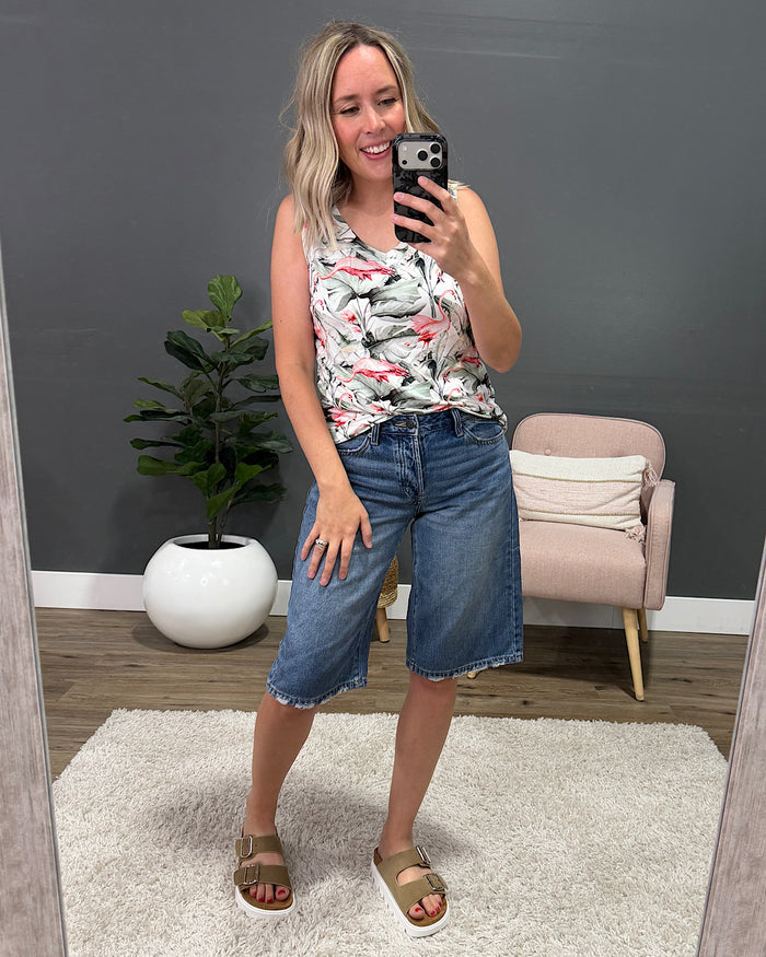 Noelle Tank Top - Flamingos FINAL SALE Michelle Mae
