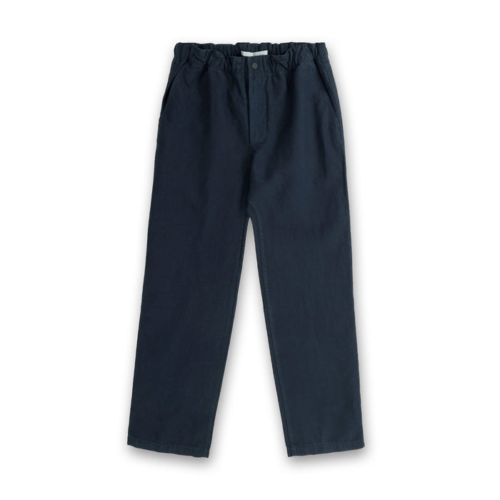 Norse Projects - Ezra Relaxed Cotton Linen Trouser in Navy - Nigel Clare