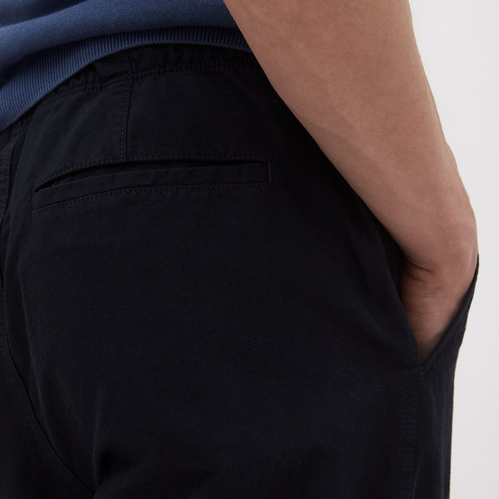 Norse Projects - Ezra Relaxed Cotton Linen Trouser in Navy - Nigel Clare