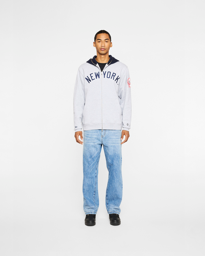NY Yankees Blocked Zip Hood