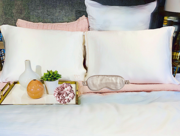 Off White Ivory Silk Pillow Sleeve for Luxurious Comfort and Style - RFE Marketing Ventures