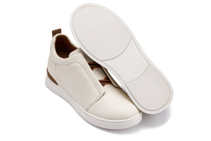 Off-White Slip-On Snoafers - 2.6 Inches Taller - SARTORO