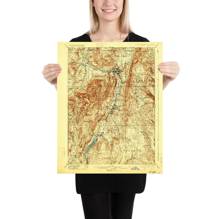 Old Map of Williamstown, Massachusetts by USGS, 1898 – North Adams, Mount Greylock & Hoosac River