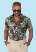 Olive Grove Silk Shirt - SARTORO
