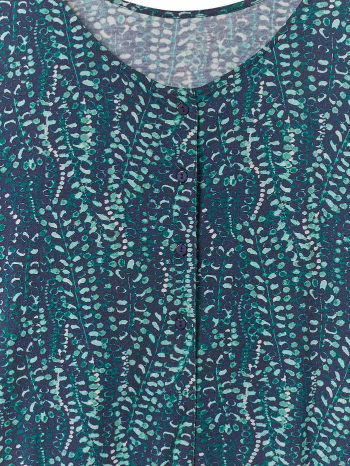 Organic Cotton Blend Button Back Dress