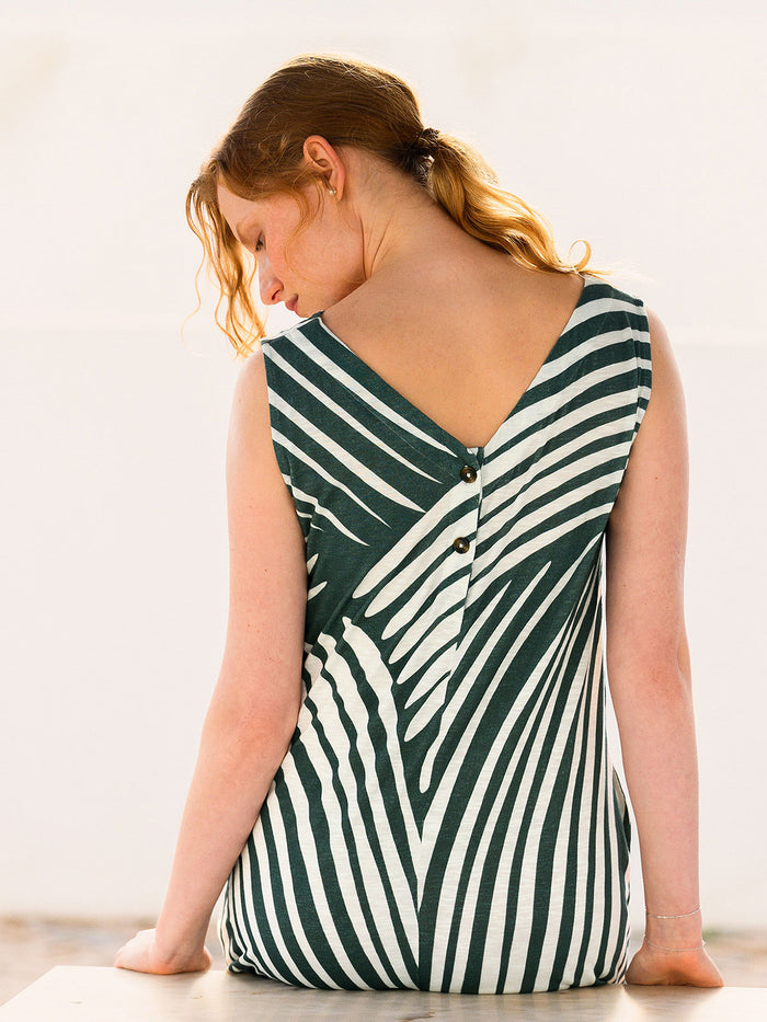 Organic Cotton Sleeveless Midi Dress