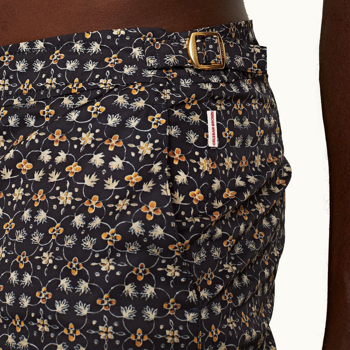 Orlebar Brown - Bulldog Fiore Swim Shirts in Night Iris - Nigel Clare