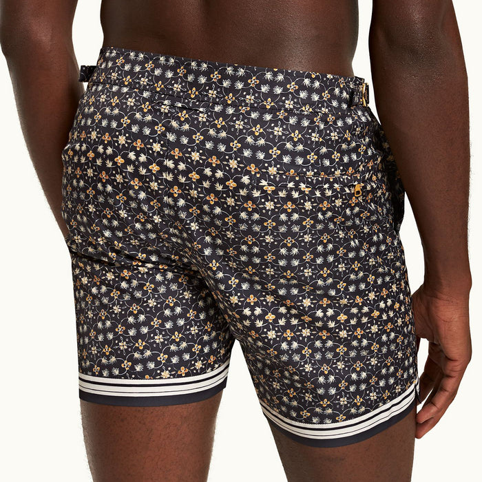 Orlebar Brown - Bulldog Fiore Swim Shirts in Night Iris - Nigel Clare