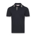 Orlebar Brown - Dominic Stripe Polo in Night Iris - Nigel Clare