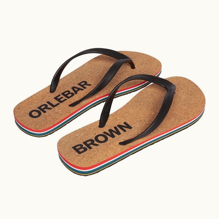 Orlebar Brown - Haston Stripe Flip Flops - Nigel Clare