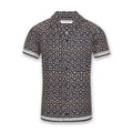 Orlebar Brown - Hibbert Fiore SS Shirt in Night Iris - Nigel Clare