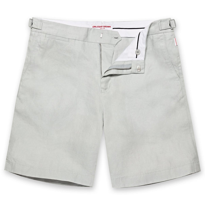 Orlebar Brown - Norwich Linen Tailored Shorts in White Jade - Nigel Clare