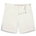 Orlebar Brown - Norwich Linen Tailored Shorts in White - Nigel Clare