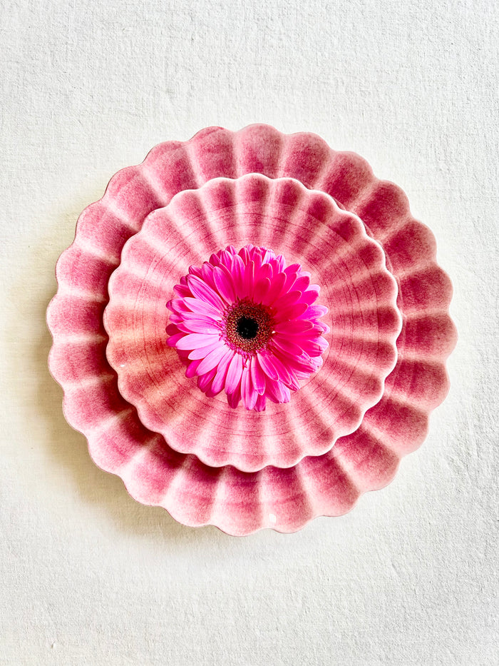 Oyster Dinnerware - Raspberry - S/4