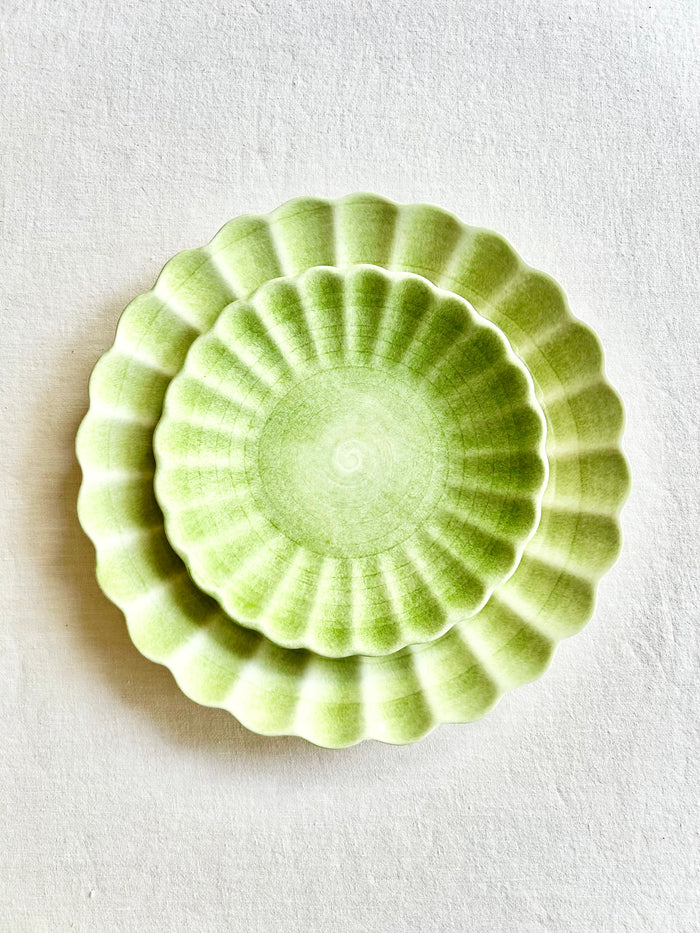 Oyster Dinnerware - Spring Green S/4