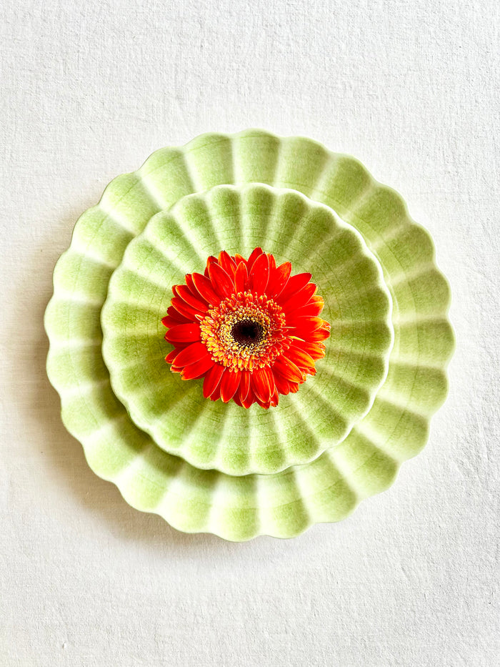 Oyster Dinnerware - Spring Green S/4