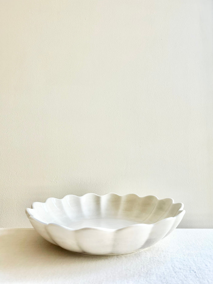 Oyster Oval  Serving Bowl 12" - Sand