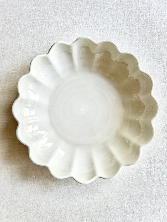 Oyster Oval  Serving Bowl 12" - Sand