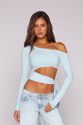 PAISLEY LONG SLEEVE / SKY BLUE
