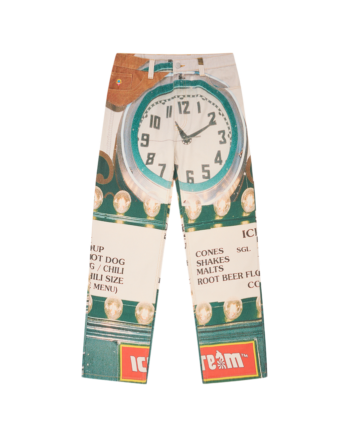 Parlor Double Scoop Denim Pants