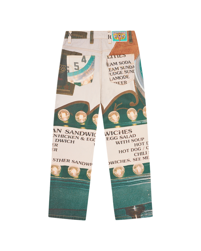Parlor Double Scoop Denim Pants