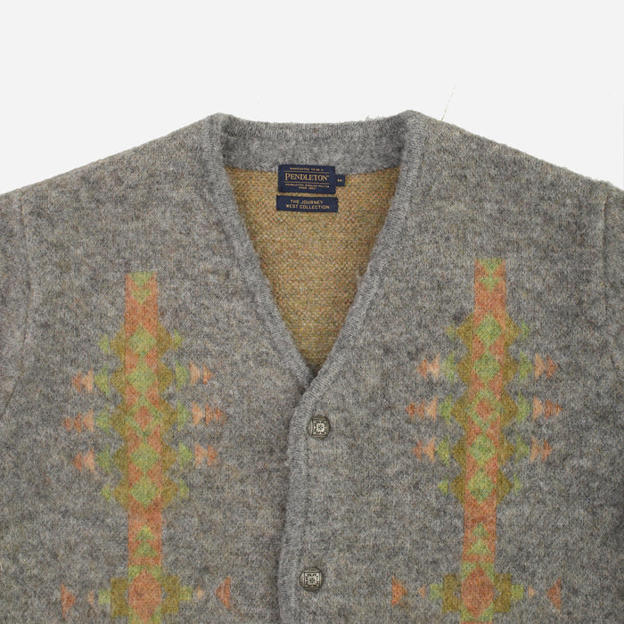 Pendleton Mohair Cardigan - Four Corners Grey