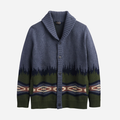 Pendleton Mountain Cotton Cardigan - Blue