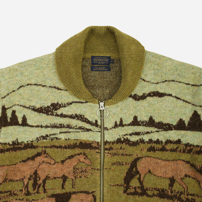 Pendleton Wool Cardigan - Shadow Mountain