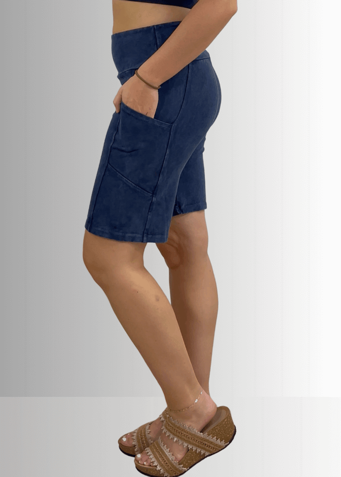Perfect Fit Cotton Shorts in Dark Denim - Ultimate Comfort and Style - RFE Marketing Ventures