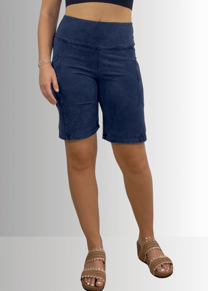 Perfect Fit Cotton Shorts in Dark Denim - Ultimate Comfort and Style - RFE Marketing Ventures