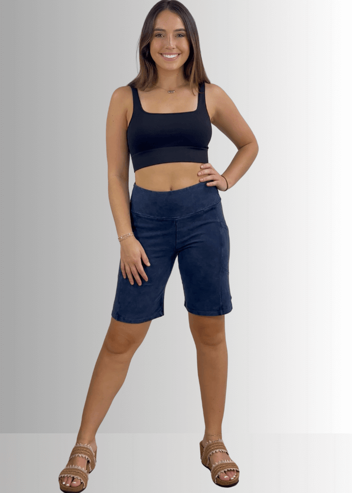 Perfect Fit Cotton Shorts in Dark Denim - Ultimate Comfort and Style - RFE Marketing Ventures