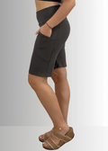 Perfect Fit Hybrid Cotton Shorts in Dark Moss Green - RFE Marketing Ventures