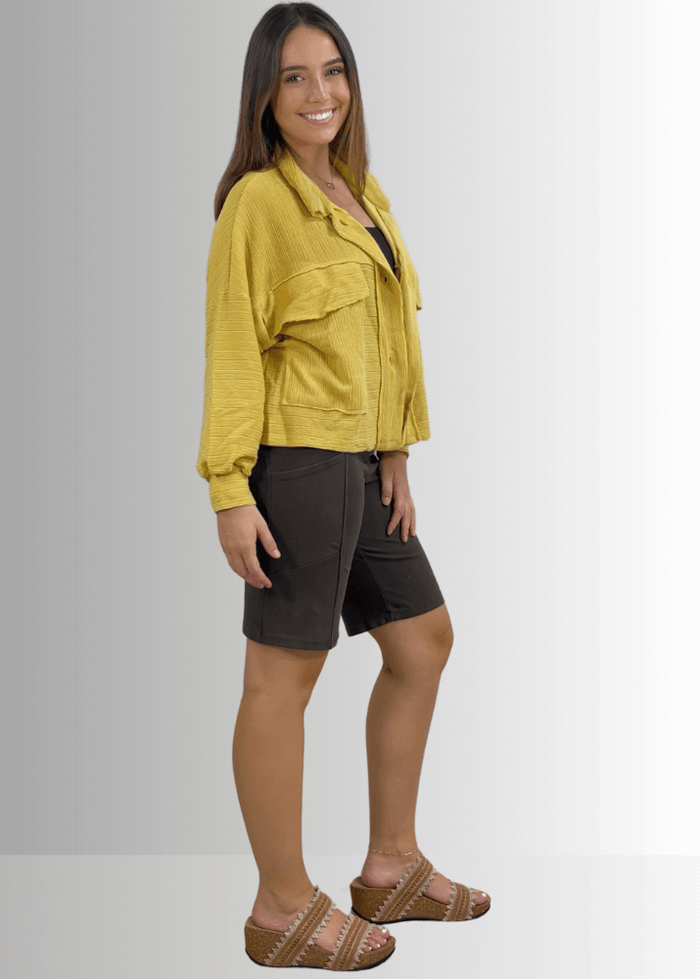 Perfect Fit Hybrid Cotton Shorts in Dark Moss Green - RFE Marketing Ventures