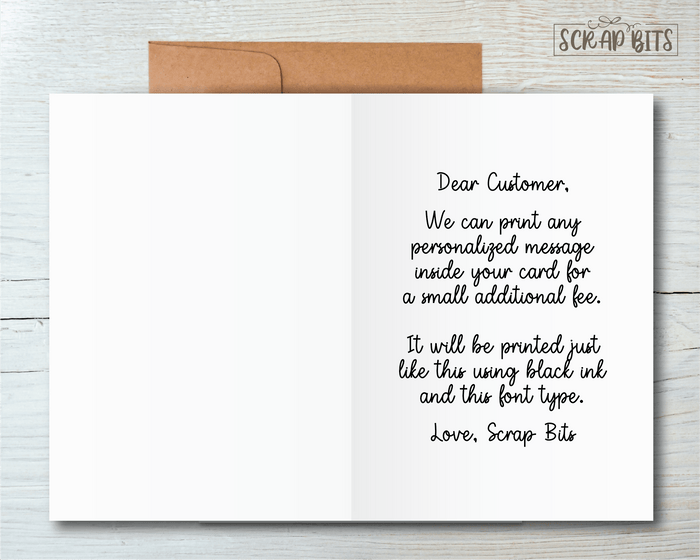 Male Graduate Card, Personalized Graduation Portrait Card - Scrap Bits