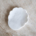 Petal Marble Spoon Rest - White
